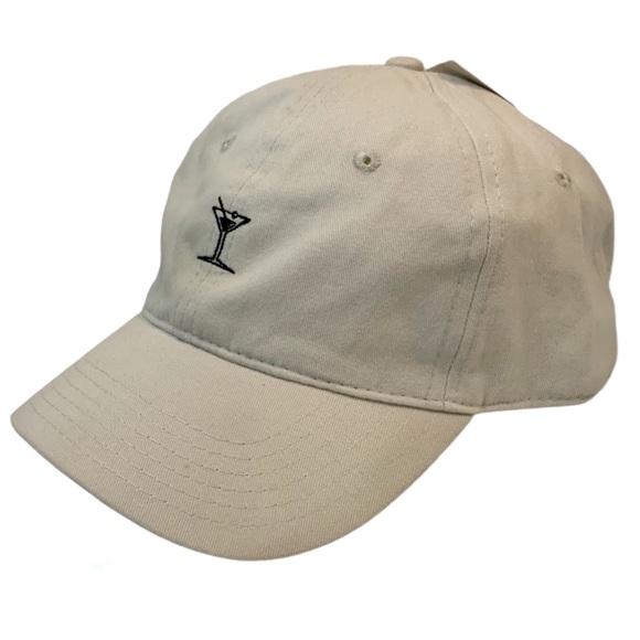 Concept One Other - Martini Embroidered Adjustable Baseball Cap NEW